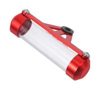 ADOCARN Motorcycle Tax Single Tube Acrylic Document Holder in Red, Reliable and Versatile Aluminium Alloy and Acrylic Tube for Vehicle and Bicycle Use