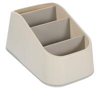 ADOCARN Multi-grid Remote Control Holder with Anti-slip Base Arc Corner Desktop Storage Box for Tv Controllers Phones Keys Household Organizer with Partitioned Compartments for Table Use