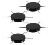 ADOCARN Nail Art Dotting Tools Black Acrylic and Stainless Steel Pens for Acrylic Painting 4pcs with Different Sizes of Pen Tips Small and Light Design for DIY Manicure and Professional