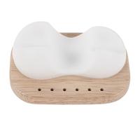 ADOCARN Nail Drill Bit Holder with Silicone Cradle and Wood Base, 6 Holes Organizer for Nail Drill Bits Storage, Portable and Scratch-Resistant Manicure Tool Stand for Salon and Home Use