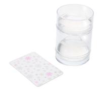 ADOCARN Nail Stamper Set with Transparent Silicone Stamping Plate Versatile Nail Art Templates for Precise Stamping Elegant Butterfly Patterns for Manicure