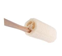 ADOCARN Natural Loofah Body Brush with Long Wooden Handle Exfoliating Shower Scrubber for Bathing Pollution Sponge Expands When Wet Gentle Skin Exfoliator for Oily and Dry Skin Care