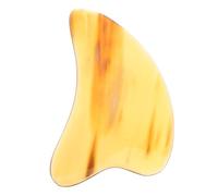 ADOCARN Natural Ox Horn Gua Sha Scraper Massage Tool for Face and Body, Professional Lymphatic Massager with Unique Horn Texture, Household Full-Body Relaxation Accessory