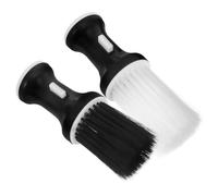 ADOCARN Neck Duster Brush Designed to Reach Every Place for Cleaning without Irritating the Skin 2pcs White Plastic and Fiber Material for Barber and Hairdressing Use for Hair Cutting