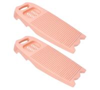 ADOCARN Non- Washing Boards Convenient to Carry and Store 2pcs Sturdy Laundry Washing Boards for Socks and Briefs Suitable for Use in A Bucket Or Sink for Household Cleaning