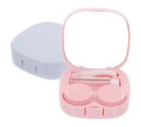 ADOCARN of Portable Cases Holders 2 Sets with Sealing Function and Small Mirror Convenient to Use for Outdoor Travel and Household Storage