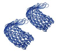 ADOCARN Outdoor Heavy Duty Basketball Net Replacement 2pcs Nylon Blue for Standard Courts with Easy Installation and Prevents Ball Entanglement