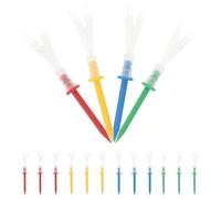 ADOCARN Plastic Golf Tees Random Color 16pcs for Replacement with Consistent Tee Depth and Lower Ball Design Mixed Colour Suitable for On-course Golf Accessories and Practice