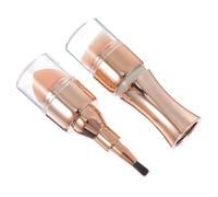 ADOCARN Portable Dual Ended Blush Brush with Soft High-grade Fibers for Compact Multifunctional Makeup Tool for Foundation Loose Powder and Blush Handle for Comfortable Use and Travel