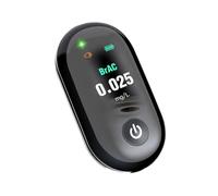 ADOCARN Portable Mini Alcohol Detector Breath Analyzer with High-Precision Digital Tft Screen Handheld Breath Tester for Accurate Personal Alcohol Testing Brown Translucent Shell for Easy