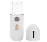 ADOCARN Portable Mist Rechargeable 12ml Steamer Mini Facial USB Handy and Sprayer Atomized Water Molecules for Moisturizing Care, White Abs Compact Design Daily Skin for Travel Use