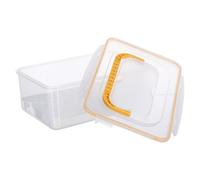 ADOCARN Portable Shot Glass Storage Box Space-saving Glassware Display Case with Dustproof Organizer, Dividers for Drinkware, for Outdoor Picnics and Family Gatherings