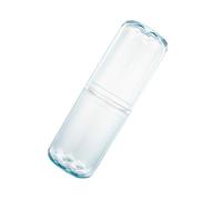 ADOCARN Portable Toothbrush Cup for Travel and Outdoor Use, Compact Blue Plastic Toothpaste Holder with Elegant and Simple Design, Sturdy Travel Washing Storage Cup