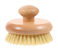 ADOCARN Practical and Sisal Bristles for Effective Dead Skin Removal Round Bathing Brush with Chinese Cherry Handle and Comfortable Shower Cleaning