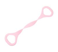 ADOCARN Professional Resistance Band with Handle for Back and Shoulder, Tpe Material Elastic Pull Band for Home Exercise and Warming up Workout, Easy to Carry Pink Fitness Stretching Strap