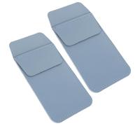 ADOCARN Pu Leather Nurse Pen Case 2pcs Leak-Proof Portable Pen Organizer for Hospital Supply Medical Work Pocket in Haze Blue