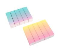 ADOCARN Rectangular Sponge Nail Buffer Blocks Professional Manicure Nail Files with Vibrant Gradient Design 20pcs for Filing and Polishing the Go for Manicure Buffer Block Use