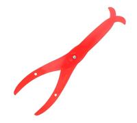 ADOCARN Red Lightweight Plastic Pottery Measuring Ruler with Bent Legs Clay Sculpture Tool for Accurate Inner and Outer Dimension Measurement in Ceramic Modeling