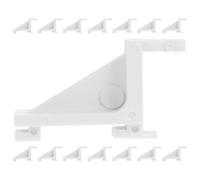 ADOCARN Refrigerator Shelf Clips 15pcs PE Plastic with Polished Surface and Curved Design, Freezer Shelf Support Hooks Perfect for Cooler and Showcase use