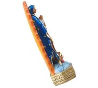 ADOCARN Religious Decor Resin Craft Figurine Mary Shape Creative Design Delicate Decorative Space-saving Desktop Ornament for People Who Are Fond of Religious Culture Bookshelf Office