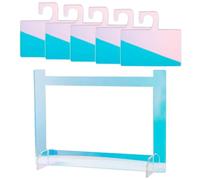 ADOCARN Reusable Acrylic False Nail Stand for Manicure Art Supply round Shape Organizing Nail Art Pieces without Burr and Manicure Displays