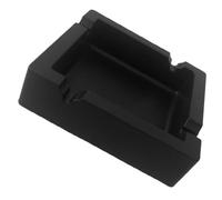 ADOCARN Silicone Cigar Ashtray with Square Shape and Black Colour, Sturdy and Heat-resistant Design Keeps Area Clean and Prevents Ash Scattering, Ashtray for Household or Hotel Use
