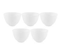 ADOCARN Silicone Facial Mask Bowls 5Pcs Medium Size Easy to Clean Multi-Functional for Camp and Spa DIY Face Mask Accessories