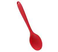 ADOCARN Silicone Kitchen Mixing Spoon for Cooking and Seasoning with Red Stylish Design, Heat Resistant Nonstick Stirring and Scooping Spoon, for Everyday Kitchen Use
