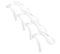 ADOCARN Silicone Nose Pad 4pcs U Shaped Eyeglass Bridge Cushions for Single Hole 1mm Frame Reduces Nose Burden Suitable and Adults
