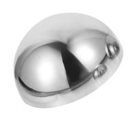 ADOCARN Silver Half Gazing Ball 160mm Stainless Steel Mirror Finish