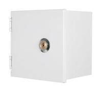 ADOCARN Silver Iron Cover for Socket with Versatile Application and Damage Resistance, Sleek Modern Outdoor Outlet Cover Box Suitable for Communities and Parking Lots