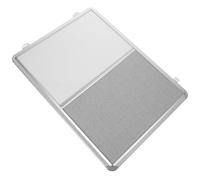 ADOCARN Silver Wall Mount Display Board with Multi-Function Lint Surface for Study and Home Use, Hanging Bulletin Board that Holds Messages and Reminders Efficiently