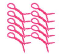 ADOCARN Spiral Hair Curlers Perm Rods Set Small 0.6cm Rose Red Silicone Hair Rollers Perming Styling Tools Eco-friendly