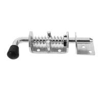 ADOCARN Spring Loaded Bolt Latch Galvanized Iron Material for Cabinet Door and Gate with Firm Spring Stable Design, and Quick Installation Suitable for Basements and Living Rooms