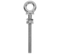 ADOCARN Stainless Steel Lifting Eye Bolt M10 X 100mm 316 Grade Heavy Duty Ring Screw with Nut for Industrial Rigging and Load Securing