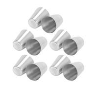 ADOCARN Stainless Steel Reusable Drinking Cups Portable Stackable Beverage Cups 10pcs 100ml Each, Rust-Proof and Easy to Clean for Camping and Traveling
