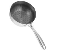 ADOCARN Stainless Steel Small Saucepan with Ergonomic Handle Compatible with Stoves Non-Stick Kitchen Cookware for Frying Eggs and Everyday Cooking