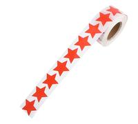 ADOCARN Star Body Tanning Stickers 500 Pieces Red Shape Self-adhesive Perforated Sunbathing Decals for Beach and Outdoor Use
