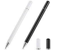 ADOCARN Stylus with Stainless, Sensitivity High and Quiet Writing 2pcs Dual-ended Capacitive Pens for Touch Steel and Brass Material, Compatible Screens with Cell Phones and Tablets