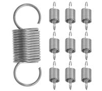 ADOCARN Tension Springs and Stainless Steel 10pcs with High Reliability and High Elasticity, Small Extension Springs 0.63 Inch Length 0.02 Inch Wire Diameter, Suitable for Construction