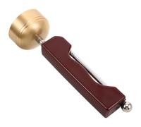 ADOCARN Traditional Temple Bell Copper Handbell Instrument with Lightweight Metal Construction and Versatile Usage, for Outdoor Rituals and Spiritual Practices, Producing a Crisp Musical