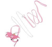 ADOCARN Turtle Pulling Rope Turtle Leash Lightweight Pink Microfiber Leather Vest with Stainless Steel Strap for Outdoor Tortoise Walking
