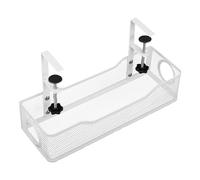 ADOCARN Under Desk Cable Organizer Tray Wire Management Rack for Office and Classroom No Drill Adjustable Cord Storage Holder Compact Lightweight Design for Tidy Workspace