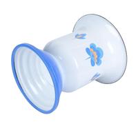 ADOCARN Useful Urinal Bucket Enamel Chamber Pot Labor-Saving Spittoon for Bedridden and Elderly Use