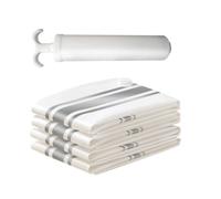 ADOCARN Vacuum Storage Bags Set for Quilts and Bedding Space Saving and Foldable Clothes Sorting Bags Made of Sturdy Pa and Pe Material for Indoor and Bedroom Use Includes 4 Medium