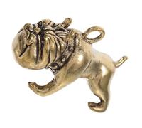 ADOCARN Vintage Brass Bulldog Keychain Pendant Unique DIY Bag Hanging Charm for Keys and Accessories Durable Bulldog Shape Charm for Personalization and Style