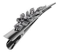 ADOCARN Vintage Rhinestone Hair Clip for Women, Metal Horn Clip Elegant Decorative Design, Safe and Gentle on Hair, for Parties and Banquets