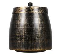 ADOCARN Vintage with Rounded Corners with Lid for Cigarettes and Cigars Ashtray Iron Windproof Design Versatile Indoor and Outdoor Use for Home and Garden Areas