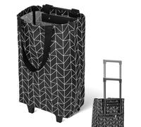 ADOCARN waterproof trolley Grocery Storage Pouch with Thickened Handle, Oxford Cloth Material, Foldable Design, for Camping and Stair Climbing