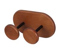 ADOCARN Wooden Paper Cup Dispenser Dual Rack Stackable Cup Holder Organizer for Disposable with Elegant Walnut Design Efficient Hygiene Solution for Party and Corporate Use